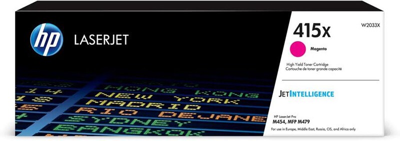 HP W2033X Оригинальный картридж 415X для HP LJ M454/ MFP M479 увеличенной емкости, пурпурный, 6000 страниц HP W2033X Оригинальный картридж 415X для HP LJ M454/ MFP M479 увеличенной емкости, пурпурный, 6000 страниц