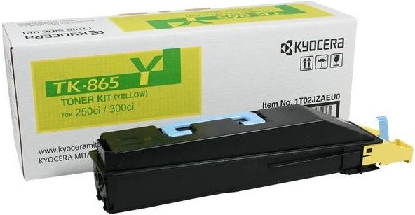TK-865Y (1T02JZAEU0) оригинальный картридж Kyocera для принтера Kyocera TASKalfa 250ci/ 300ci yellow, 12000 страниц TK-865Y (1T02JZAEU0) оригинальный картридж Kyocera для принтера Kyocera TASKalfa 250ci/ 300ci yellow, 12000 страниц