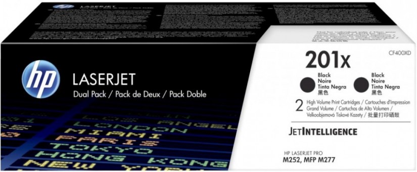 CF400XD (201X) оригинальный картридж HP Black для принтера HP Color LaserJet Pro M252/ M252dw/ M252n/ M274/ M274n/ M277/ M277dw/ M277n, 2*2800 страниц CF400XD (201X) оригинальный картридж HP Black для принтера HP Color LaserJet Pro M252/ M252dw/ M252n/ M274/ M274n/ M277/ M277dw/ M277n, 2*2800 страниц