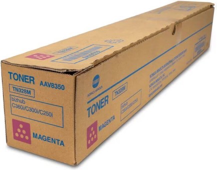 Картридж Konica-Minolta TN-328M (AAV8350) оригинальный для принтера Konica-Minolta C250i/ C300i/ C360i, пурпурный, 26000 стр.
