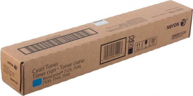 Картридж Xerox 006R01520 для Xerox RX WorkCenter 7525/ 7530/ 7535/ 7545/ 7556 Cyan, оригинальный (15 000 стр.)