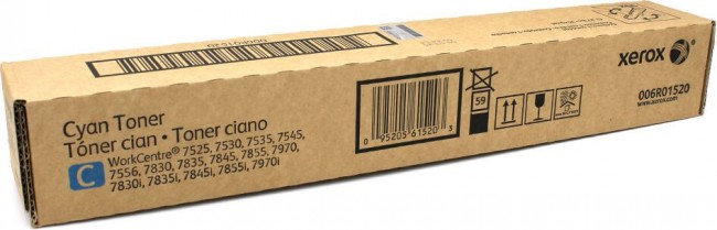 Картридж Xerox 006R01520 для Xerox RX WorkCenter 7525/ 7530/ 7535/ 7545/ 7556 Cyan, оригинальный (15 000 стр.)