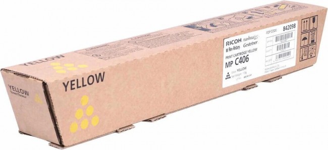 Картридж Ricoh MP C406 (842098) оригинальный для Ricoh MPC306/ 406/ 307, желтый, 6000 стр. Картридж Ricoh MP C406 (842098) оригинальный для Ricoh MPC306/ 406/ 307, желтый, 6000 стр.