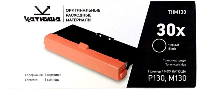 Картридж Катюша THM130 оригинальный для Катюша P130/ M130, чёрный, 3000 страниц