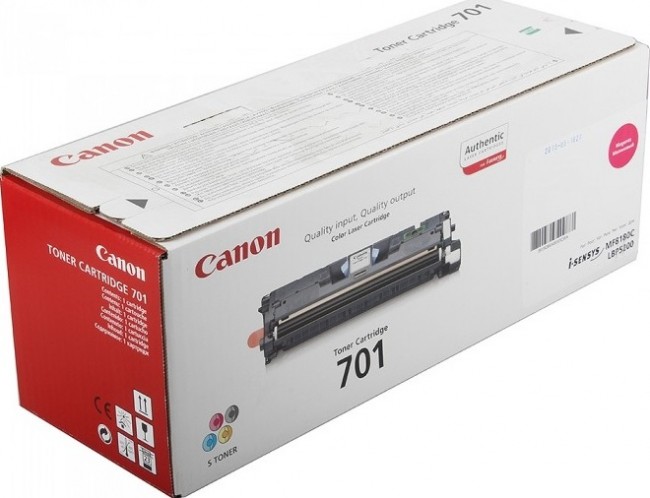 Canon 701L М 9289A003 Картридж Canon (пониженной емкости) для Canon LBP-5200, MF8180, MF8180c, LBP-5200, LBP-5200f, LBP-5200n 2000 magenta Canon 701L М 9289A003 Картридж Canon (пониженной емкости) для Canon LBP-5200, MF8180, MF8180c, LBP-5200, LBP-5200f, LBP-5200n 2000 magenta