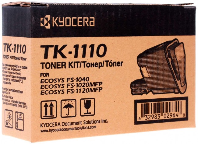 TK-1110 (1T02M50NXV/1T02M50NX0) оригинальный картридж Kyocera для принтера Kyocera FS-1040/FS-1020MFP, 2500 страниц