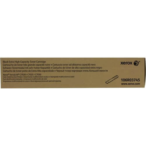 Оригинальный тонер-картридж XEROX 106R03745 для XEROX VersaLink C7020/ 7025/ 7030 (GMO), черный, 23600 страниц