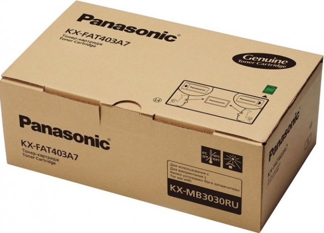 Тонер-картридж PANASONIC KX-FAT403A7 (KX-MB3030) черный 8к