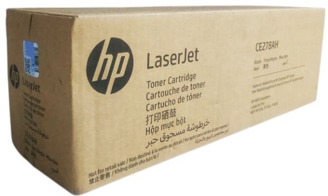 Картридж HP CE278AH (78A) оригинальный для HP LaserJet Pro P1560/ P1566/ P1600/ P1606/ M1530/ M1536, чёрный, 2100 страниц