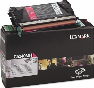 C5240MH оригинальный картридж Lexmark для принтера Lexmark C524, magenta, 5000 страниц