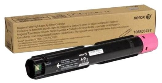 Оригинальный тонер-картридж XEROX 106R03747 для XEROX VersaLink C7020/ 7025/ 7030 (GMO), пурпурный, 16500 страниц Оригинальный тонер-картридж XEROX 106R03747 для XEROX VersaLink C7020/ 7025/ 7030 (GMO), пурпурный, 16500 страниц