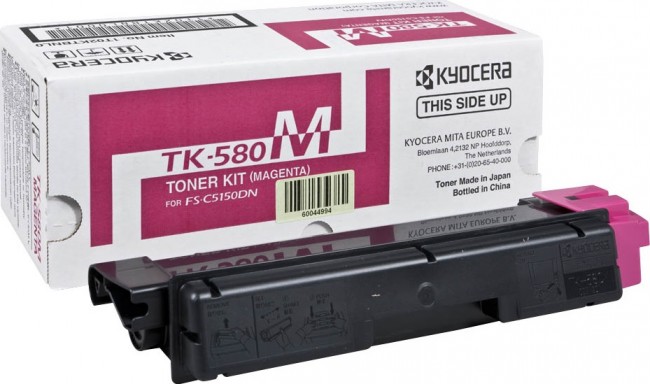 TK-580M (1T02KTBNL0) оригинальный картридж Kyocera для принтера Kyocera FS-C5150DN magenta, 2800 страниц TK-580M (1T02KTBNL0) оригинальный картридж Kyocera для принтера Kyocera FS-C5150DN magenta, 2800 страниц