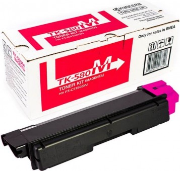 TK-580M (1T02KTBNL0) оригинальный картридж Kyocera для принтера Kyocera FS-C5150DN magenta, 2800 страниц