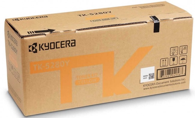 TK-5280Y (1T02TWANL0) оригинальный картридж Kyocera для принтера Kyocera Ecosys M6235cidn/ M6635cidn/ P6235cdn, yellow, 11000 страниц TK-5280Y (1T02TWANL0) оригинальный картридж Kyocera для принтера Kyocera Ecosys M6235cidn/ M6635cidn/ P6235cdn, yellow, 11000 страниц