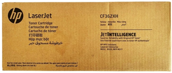 Картридж HP CF362XH (508X) Yellow оригинальный для HP Color LaserJet Enterprise M552dn/ M553dn/ M553n/ M553x, жёлтый, 9500 стр. Картридж HP CF362XH (508X) Yellow оригинальный для HP Color LaserJet Enterprise M552dn/ M553dn/ M553n/ M553x, жёлтый, 9500 стр.