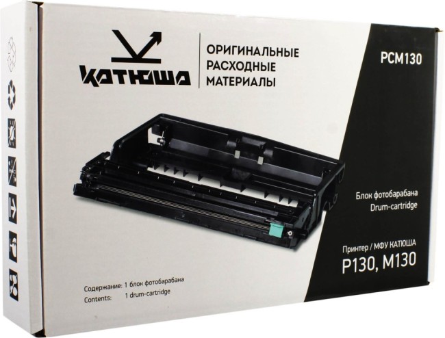 Фотобарабан Катюша PCM130 оригинальный для Катюша P130/ M130, чёрный, 12000 страниц