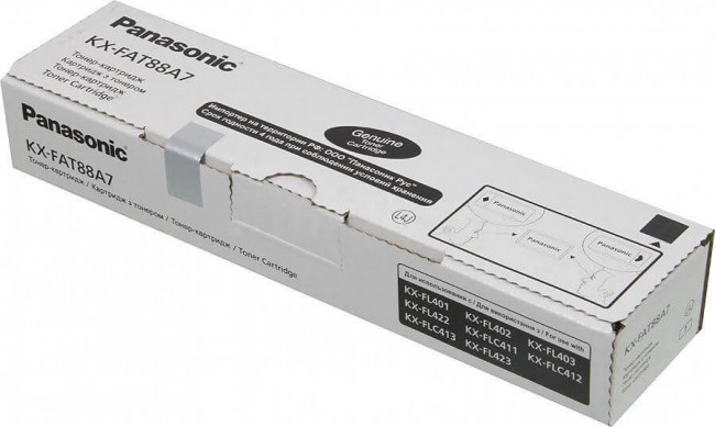 Тонер-картридж PANASONIC KX-FAT88A7 (KX-FL403RU/401/402/403/FLC411/412/413/423) (т,о) 2к