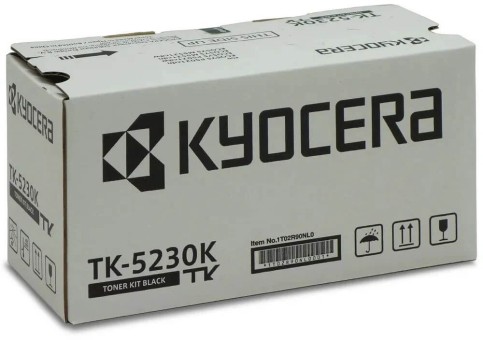 Картридж Kyocera TK-5230K (1T02R90NL0) Black оригинальный для Kyocera ECOSYS P5021cdn/ P5021cdw/ M5521cdn/ M5521cdw, чёрный, увеличенный, 2600 страниц