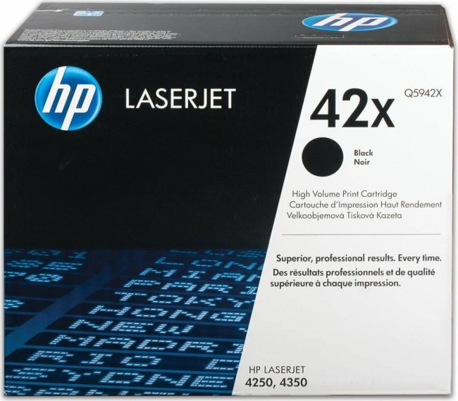 Q5942X (42X) оригинальный картридж HP для принтера HP LaserJet 4240/ 4240n/ 4250/ 4250n/ 4250tn/ 4250dtn/ 4250dtnsl/ 4350/ 4350n/ 4350tn/ 4350dtn/ 4350dtns black, 20000 страниц Q5942X (42X) оригинальный картридж HP для принтера HP LaserJet 4240/ 4240n/ 4250/ 4250n/ 4250tn/ 4250dtn/ 4250dtnsl/ 4350/ 4350n/ 4350tn/ 4350dtn/ 4350dtns black, 20000 страниц