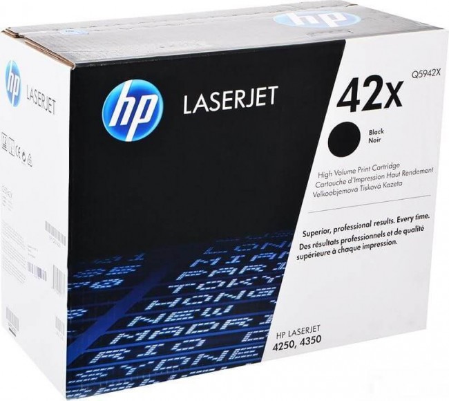 Q5942X (42X) оригинальный картридж HP для принтера HP LaserJet 4240/ 4240n/ 4250/ 4250n/ 4250tn/ 4250dtn/ 4250dtnsl/ 4350/ 4350n/ 4350tn/ 4350dtn/ 4350dtns black, 20000 страниц Q5942X (42X) оригинальный картридж HP для принтера HP LaserJet 4240/ 4240n/ 4250/ 4250n/ 4250tn/ 4250dtn/ 4250dtnsl/ 4350/ 4350n/ 4350tn/ 4350dtn/ 4350dtns black, 20000 страниц