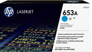 CF321A (653A) оригинальный картридж HP для принтера HP Color LaserJet Enterprise M651/ M680dn/ M680f/ M680z Cyan, 16500 страниц