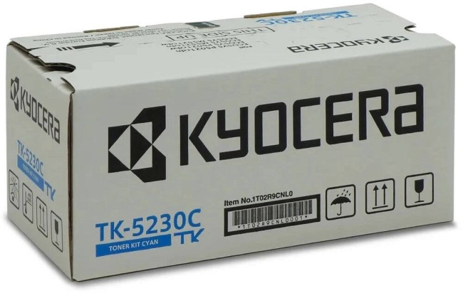 Картридж Kyocera TK-5230C (1T02R9CNL0) Cyan оригинальный для Kyocera ECOSYS P5021cdn/ P5021cdw/ M5521cdn/ M5521cdw, голубой, увеличенный, 2200 страниц