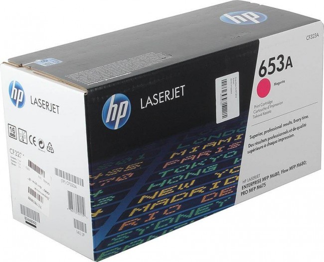 CF323A (653A) оригинальный картридж HP для принтера HP Color LaserJet Enterprise M651/ M680dn/ M680f/ M680z Magenta, 16500 страниц
