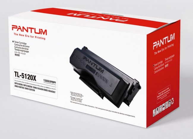 Картридж Pantum TL-5120X оригинальный для Pantum BP5100DN/ BP5100DW/ BM5100ADN/ BM5100ADW/ BM5100FDN/ BM5100FDW, чёрный, увеличенный, 15000 стр.