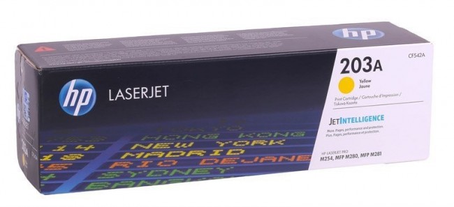 CF542A (203A) оригинальный картридж HP для принтера HP Color LaserJet Pro M254/ M280/ M281 жёлтый, 1300 страниц CF542A (203A) оригинальный картридж HP для принтера HP Color LaserJet Pro M254/ M280/ M281 жёлтый, 1300 страниц