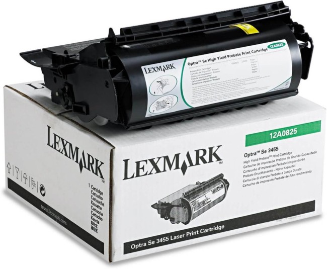 Картридж Lexmark 12A0825 оригинальный для Lexmark Optra SE 3455, Return Program, чёрный, 23000 стр.