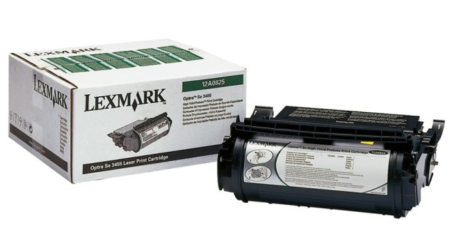 Картридж Lexmark 12A0825 оригинальный для Lexmark Optra SE 3455, Return Program, чёрный, 23000 стр.