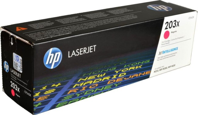 CF543X (203X) оригинальный картридж HP для принтера HP Color LaserJet Pro M254/ M280/ M281 пурпурный, 2500 страниц CF543X (203X) оригинальный картридж HP для принтера HP Color LaserJet Pro M254/ M280/ M281 пурпурный, 2500 страниц