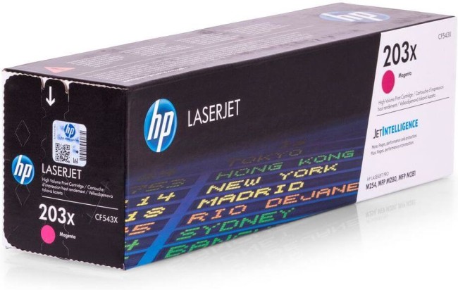 CF543X (203X) оригинальный картридж HP для принтера HP Color LaserJet Pro M254/ M280/ M281 пурпурный, 2500 страниц CF543X (203X) оригинальный картридж HP для принтера HP Color LaserJet Pro M254/ M280/ M281 пурпурный, 2500 страниц