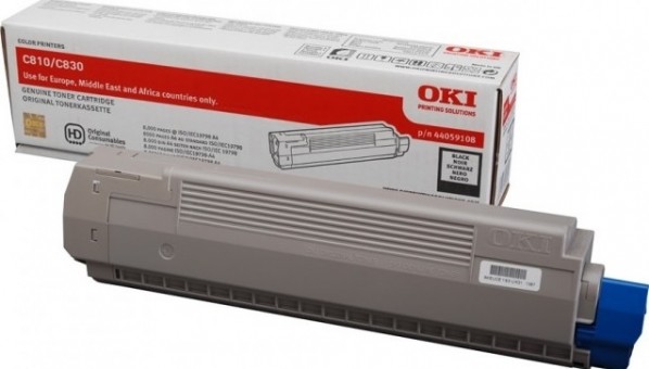 Картридж OKI (44059120/44059108) для OKI C810/ C830, чёрный, 8000 стр. Картридж OKI (44059120/44059108) для OKI C810/ C830, чёрный, 8000 стр.