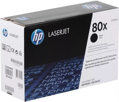 CF280X (80X) оригинальный картридж HP для принтера HP LaserJet Pro 400 M401a/ M401d/ M401n/ M401dn/ M401dne/ M401dw/ 400 MFP M425dn/ M425dw black, 6900 страниц CF280X (80X) оригинальный картридж HP для принтера HP LaserJet Pro 400 M401a/ M401d/ M401n/ M401dn/ M401dne/ M401dw/ 400 MFP M425dn/ M425dw black, 6900 страниц