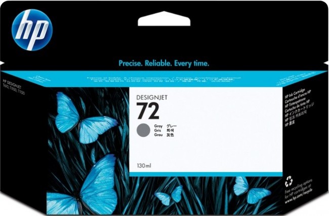 Картридж HP №72 (C9374A) Gray оригинальный для HP DesignJet T610/ T620/ T770/ T790/ T795/ T1100/ T1120/ T1200/ T1300/ T2300, серый 130ml
