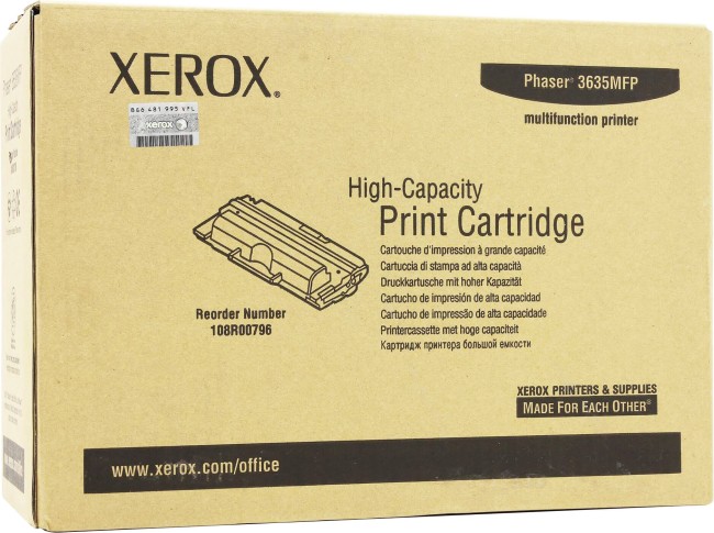 Картридж XEROX PHASER 3635MFP print-cart (108R00796) 10к. оригинальный Картридж XEROX PHASER 3635MFP print-cart (108R00796) 10к. оригинальный