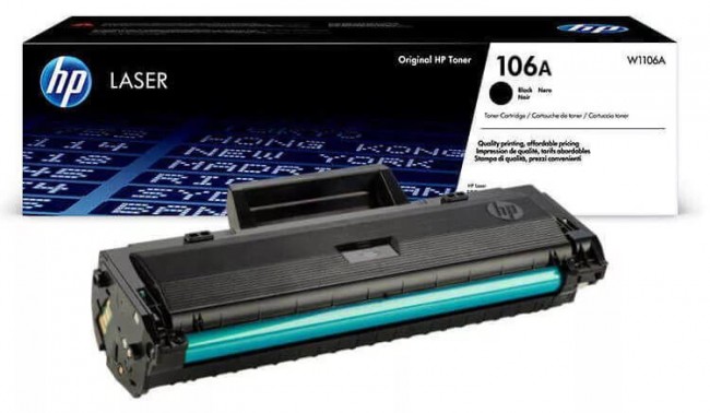 HP W1106A Оригинальный картридж 106A лазерный для HP LJ 107/ 135/ La черный, 1000 страниц HP W1106A Оригинальный картридж 106A лазерный для HP LJ 107/ 135/ La черный, 1000 страниц