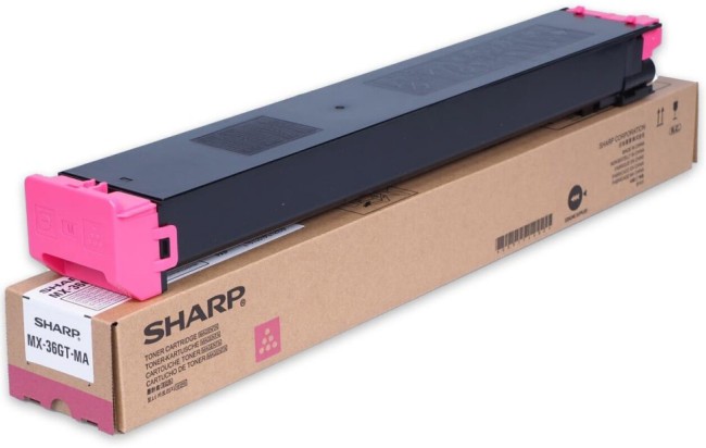 Картридж Sharp (MX-36GTMA/MX36GTMA) Magenta оригинальный для Sharp MX-2610/ MX-3110/ MX-3610/ MX-2640/ MX-3140/ MX-3640, пурпурный, 15000 стр.