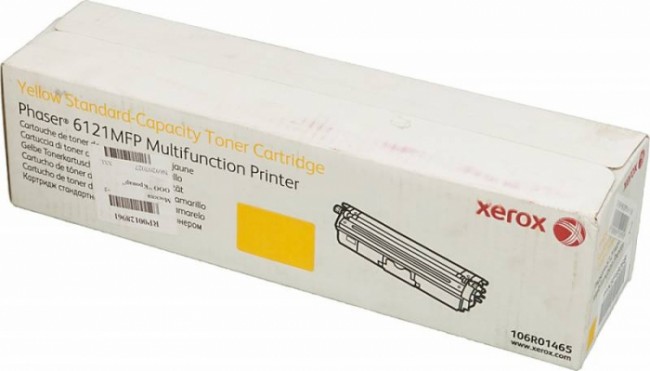 Картридж XEROX PHASER 6121 (106R01465) желтый 1,5k оригинальный Картридж XEROX PHASER 6121 (106R01465) желтый 1,5k оригинальный